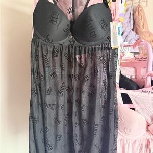 Juicy Couture Black Sheer Chemise